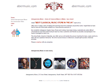 Tablet Screenshot of abergavennymusic.com